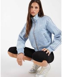 adidas Originals - Firebird Denim Track Top - Lyst
