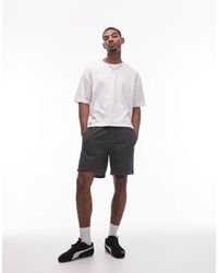 TOPMAN - Short baggy texturé à rayures - Lyst