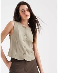 Pieces - Tailored Waistcoat - Lyst
