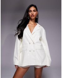 ASOS - Oversized Sequin Blazer Dress - Lyst