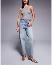ARMANI EXCHANGE - Jeans Carrot Fit Affusolati Chiaro - Lyst