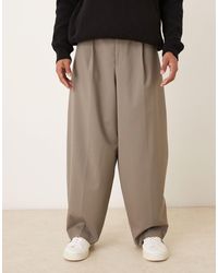 ASOS - Smart Pleated Extreme Tapered Trousers - Lyst