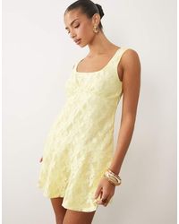 ASOS - Lace Mini Dress With Flippy Hem - Lyst