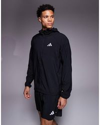 adidas Originals - Adidas Running Essentials Jacket With Hood - Lyst