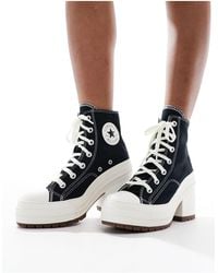 Converse - Chuck taylor '70 deluxe - stivali stile sneakers con tacco neri - Lyst