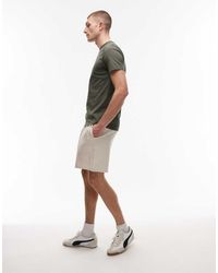 Tommy Hilfiger - Pantalones Cortos Playeros Beis De Punto Gofrado De -Neutro - Lyst