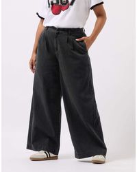 Yours Clothing - Washed Wide Leg Jeans - Lyst
