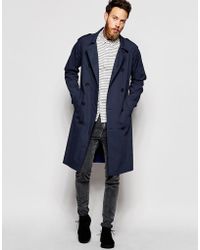 ASOS Trench Coat - Blue