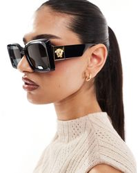 Versace - – eckige sonnenbrille - Lyst