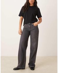 Gina Tricot - Low Waist Wide Leg Jeans - Lyst