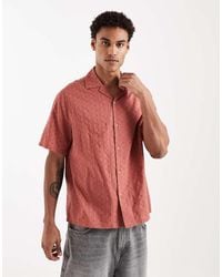 ASOS - Relaxed Revere Textured Shirt - Lyst