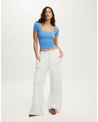 Cotton On - Ultra Soft Square Neck Fitted Tshirt - Lyst