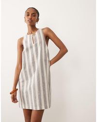 New Look - Stripe Shift Mini Dress - Lyst