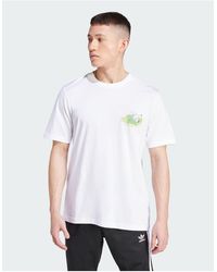adidas Originals - Leisure league - t-shirt bianca con grafica golf - Lyst