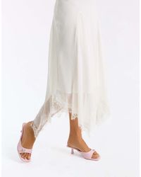Bershka - Heeled Mules With Buckle - Lyst