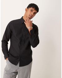 Abercrombie & Fitch - Long Sleeve Suiting Shirt - Lyst