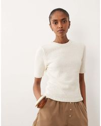 ASOS - Knitted Boucle Shrunken Top - Lyst