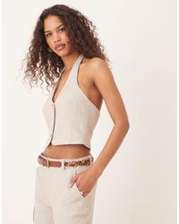 Gina Tricot - – mix and match – elegante neckholder-weste - Lyst