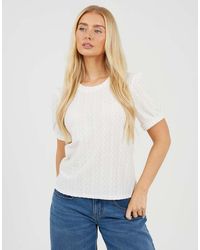 Brave Soul - Textured Jersey Short Sleeve T-Shirt - Lyst