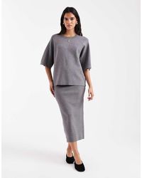 Object - Structured Knit Midi Skirt Co-Ord - Lyst