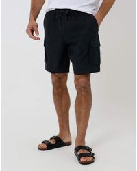 Threadbare - Linen Blend Cargo Shorts - Lyst