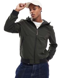 Only & Sons - Soft Shell Bomberjack Met Rits En Capuchon - Lyst
