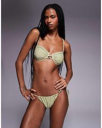 Candypants - Geometric Print Underwire Bikini Top - Lyst