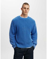 Cotton On - Cotton On Washed Box Fit Crew Knit - Lyst