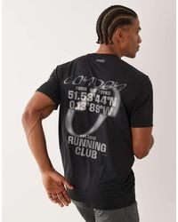 4505 - Nylon Performance Mesh Quick Dry Back Print Running T-Shirt - Lyst