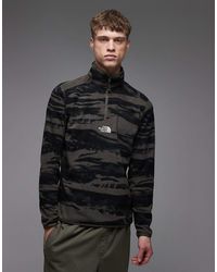 The North Face - Glacier Embroidered Logo 1/4 Zip - Lyst