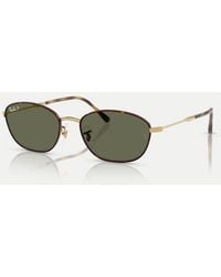 Ray-Ban - Irregular Polarised Sunglasses With Lens - Lyst
