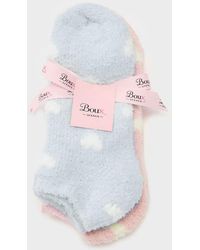 Boux Avenue - Heart Fluffy Trainer Socks 2 Pack Cosy Super Soft Loungewear - Lyst