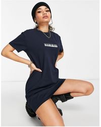 Napapijri Box T-shirt Dress - Blue