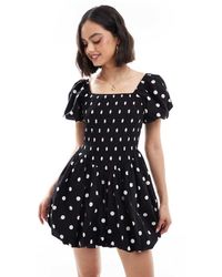Miss Selfridge - Puffball Mini Dress - Lyst