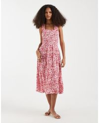 slim fit dress slacks Vero moda – Vmdelilah Sl Halter Ruffle Dress – Blue – Blue main image 1
