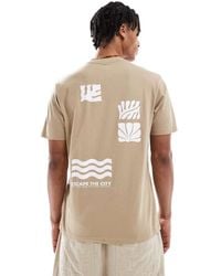 Threadbare - T-Shirt Van 160Gsm Katoen Met Grafische Print Op De Achterkant - Lyst