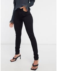 levi's 721 high rise skinny lone wolf