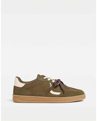 Stradivarius - Baskets rétro avec semelle en caoutchouc - /camel - Lyst