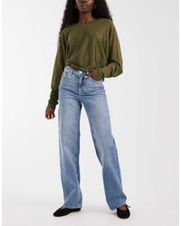 Vero Moda - Tessa Jeans Met Hoge Taille En Wijde Pijpen - Lyst