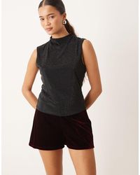 Mango - – mikro-shorts aus samt - Lyst