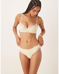 KAT THE LABEL - Arabella Lace Thong - Lyst