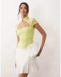 ASOS - Rouleau Loop Cut Out Top - Lyst