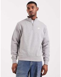 Nike - Club Logo 1/4 Zip Sweatshirt - Lyst