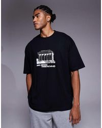 ASOS - Oversized T-shirt With Scenic Graphic - Lyst
