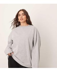 ARRANGE - Curve Cotton Oversized Long Sleeve T-shirt - Lyst