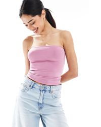 Bershka - Polyamide Bandeau Top - Lyst