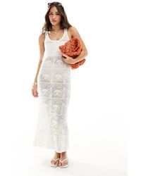 ONLY - Open Gebreide Maxi-Jurk - Lyst