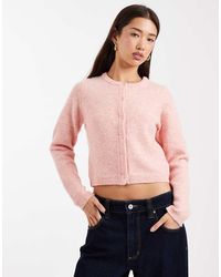Brave Soul - Crew Neck Knitted Cardigan - Lyst
