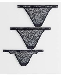 Calvin Klein - Icon Lace Bikini Brief 3Pk - Lyst