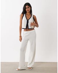 Mango - – nati – strickhose aus baumwollmix - Lyst